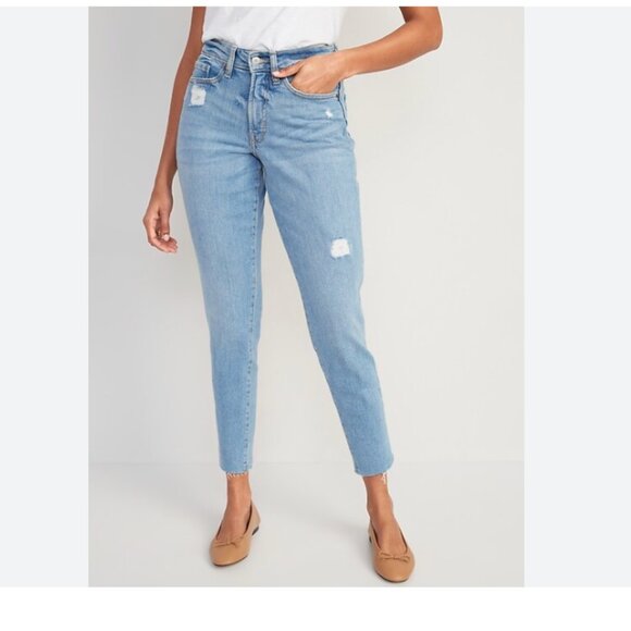 Old Navy Light Blue Straight Leg Jeans - Picture 1 of 6